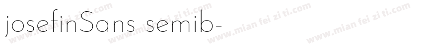 josefinSans semib字体转换